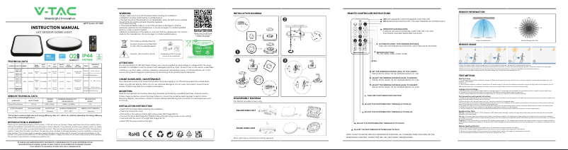 Page 1 de la notice Manuel utilisateur V-TAC VT-8630S