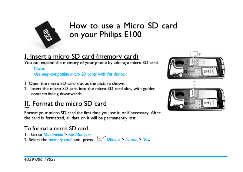 Image de la première page du manuel de l'appareil CTE100SLV
