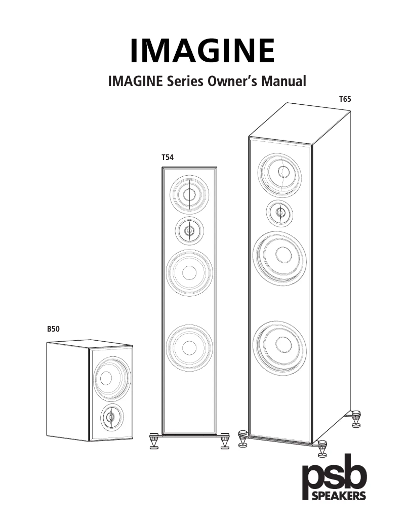 Page 1 of the manual User Manual PSB Imagine T54
