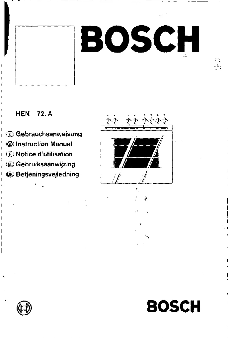 Page 1 de la notice Manuel utilisateur Bosch HEN722A
