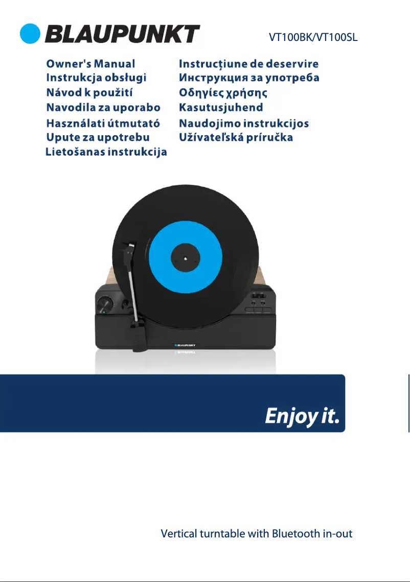 Página 1 del manual Manual de usuario Blaupunkt VT100BK