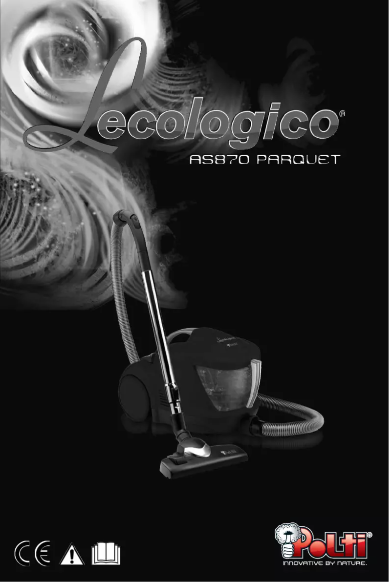Page 1 de la notice Manuel utilisateur Polti Lecologico AS870 Parquet