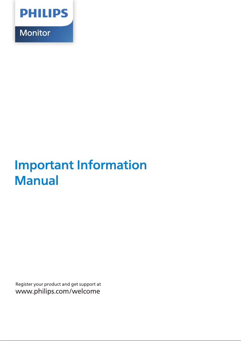 Page 1 de la notice Manuel utilisateur Philips 234E5QSB