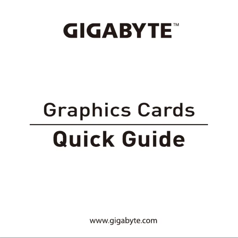 Page 1 de la notice Manuel utilisateur Gigabyte Radeon RX 6750 XT Gaming OC 12G
