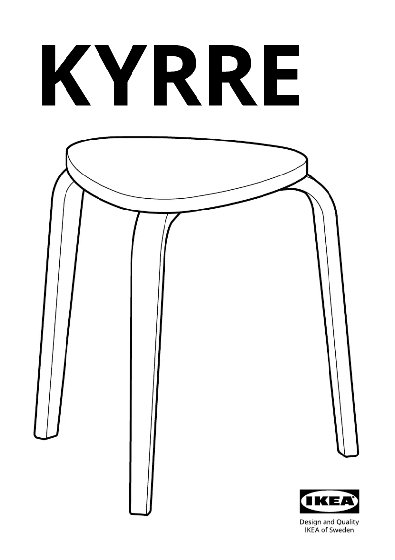 Page 1 de la notice Manuel utilisateur Ikea KYRRE 504.349.77