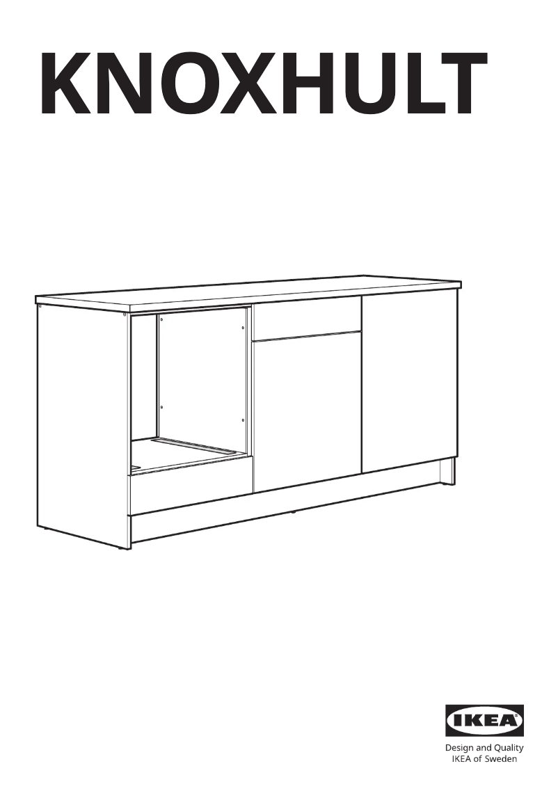 Page 1 de la notice Manuel utilisateur Ikea KNOXHULT 703.267.88