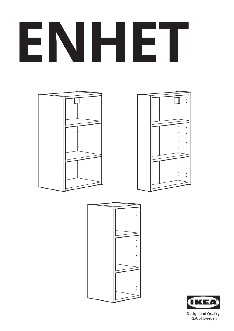 Page 1 de la notice Manuel utilisateur Ikea ENHET 905.144.39