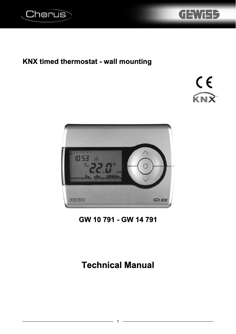Página 1 del manual Manual de usuario Gewiss GW10791