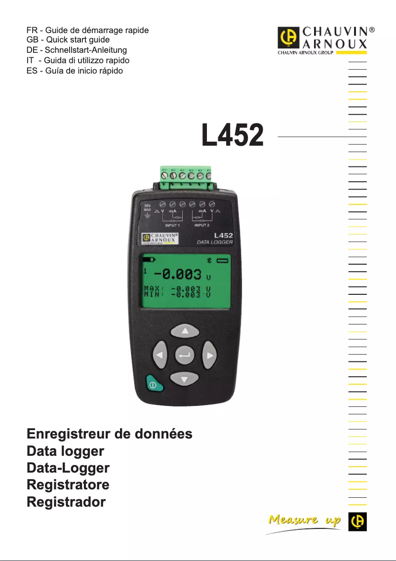 Página 1 del manual Manual de usuario Chauvin Arnoux L452