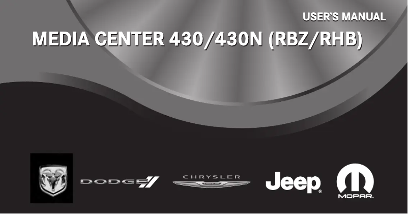 Page 1 de la notice Manuel utilisateur Jeep Patriot (2012)