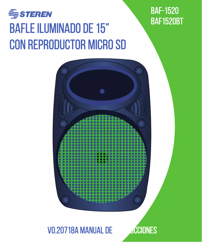 Page 1 de la notice Manuel utilisateur Steren BAF-1520BT