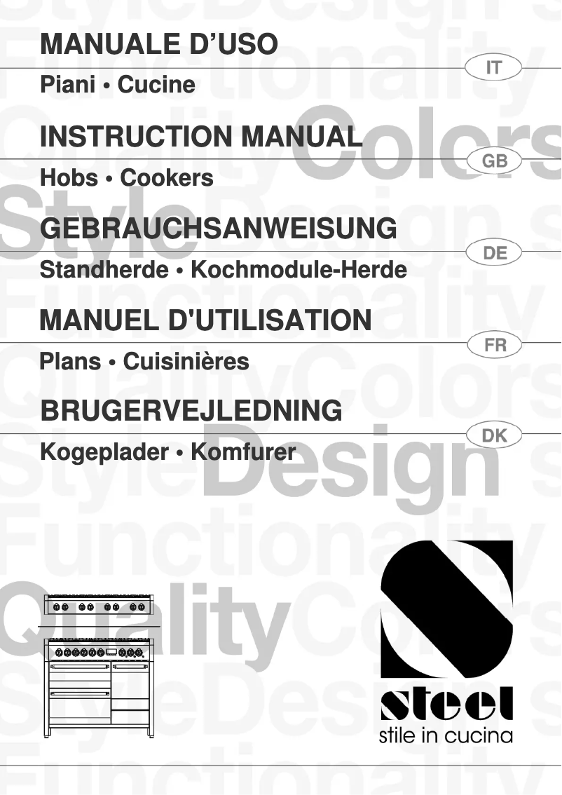 Page 1 de la notice Manuel utilisateur Steel Cucine Sintesi
