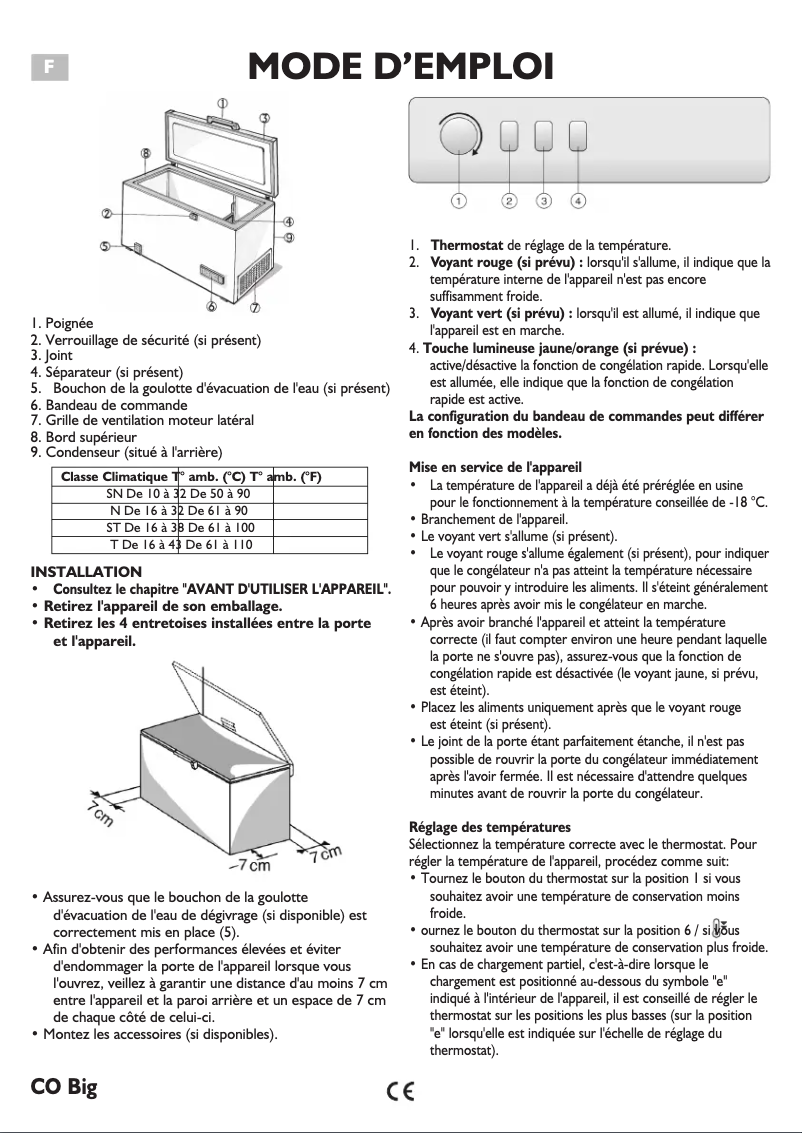 Page 1 de la notice Manuel utilisateur Whirlpool WH5000