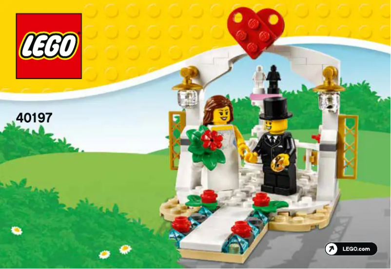 Page 1 de la notice Manuel utilisateur Lego Wedding Favor 40197