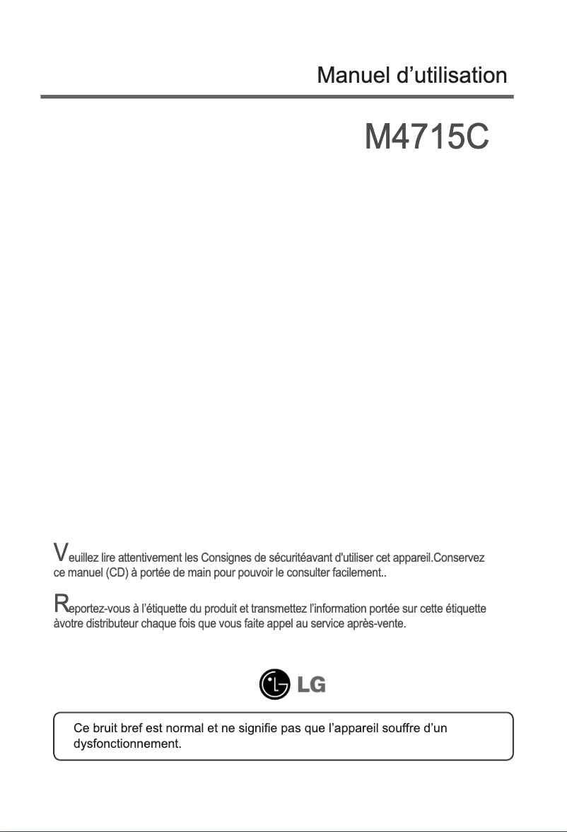 Page 1 of the manual User Manual LG M4715C