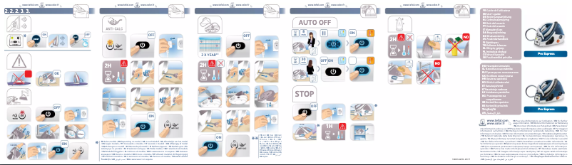 Page 1 de la notice Manuel utilisateur Calor Pro Express GV7850C0