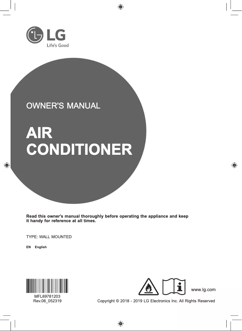 Page 1 of the manual User Manual LG HSN09APC