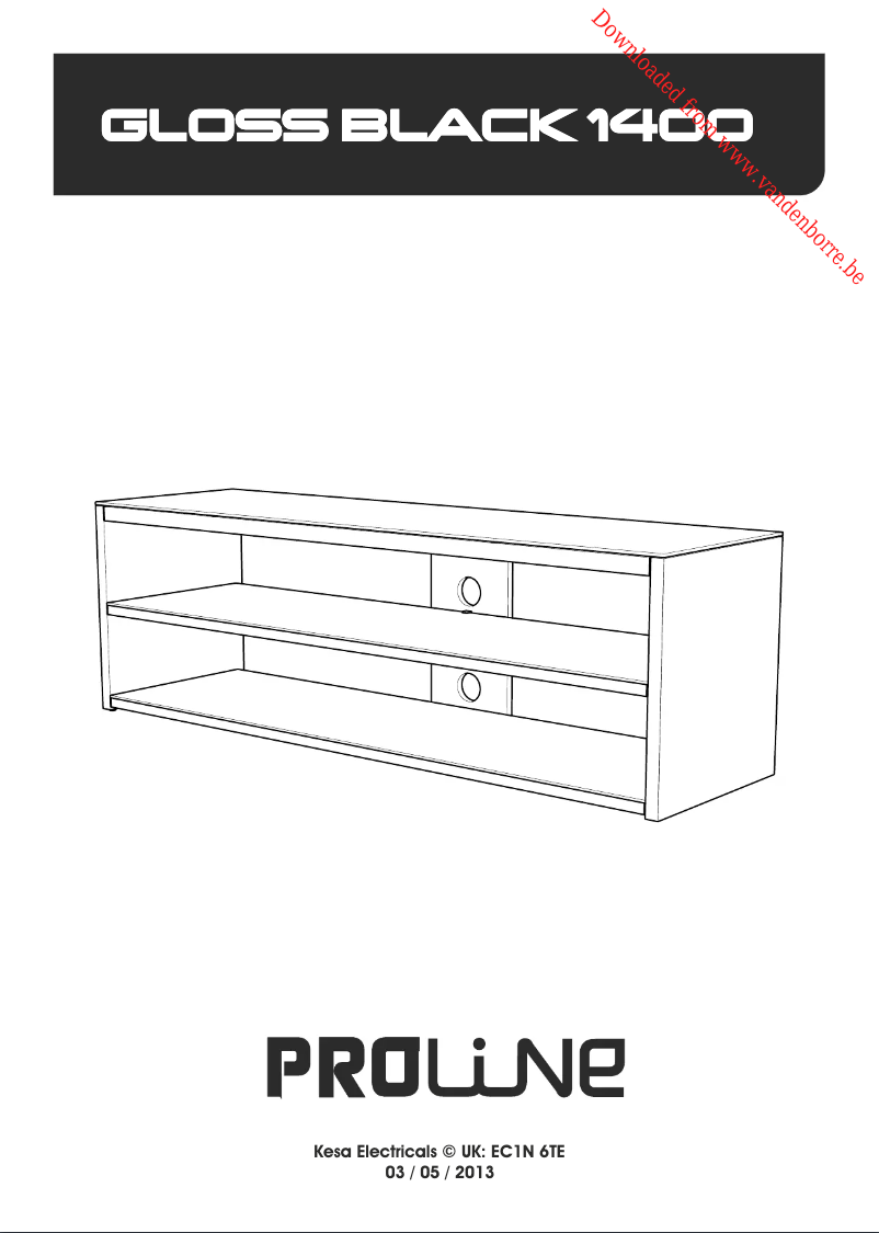 Page 1 de la notice Manuel utilisateur Proline FS1400MUR