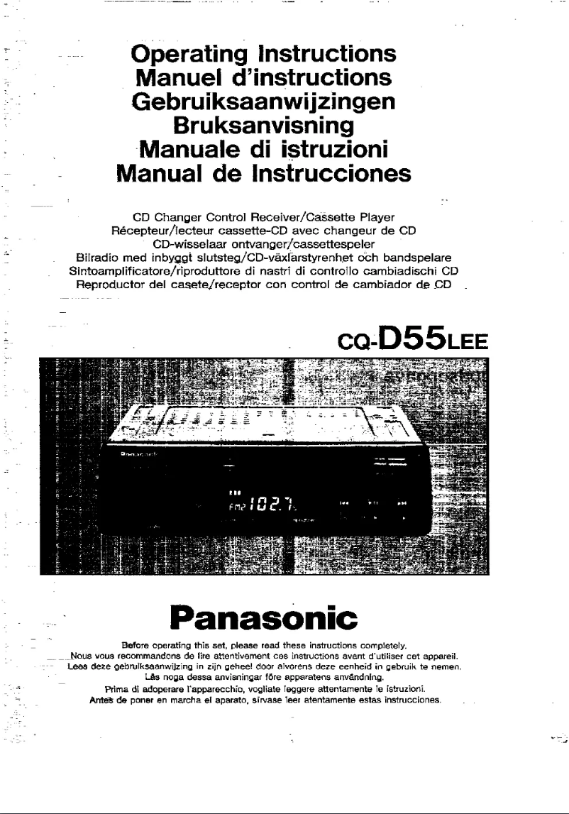 Page 1 de la notice Manuel utilisateur Panasonic CQ-D55