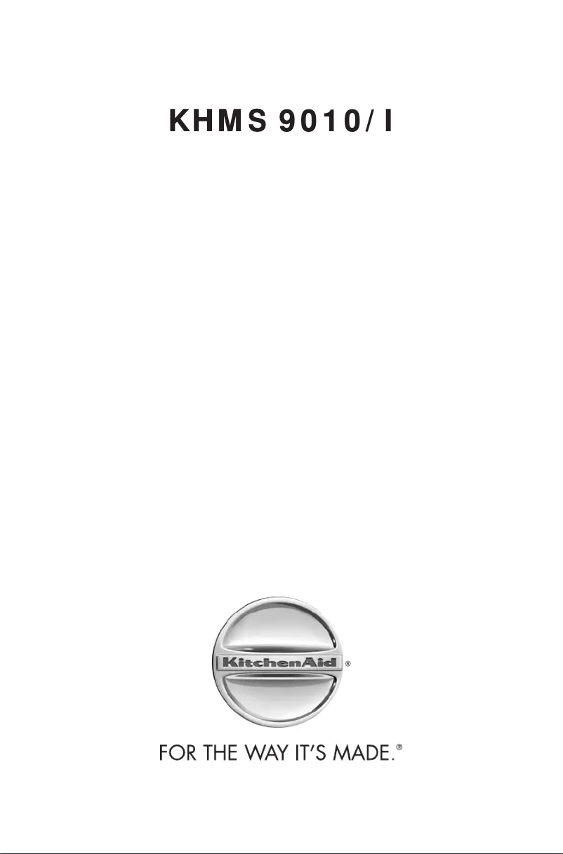 Page 1 de la notice Manuel utilisateur KitchenAid KHMS 9010/I