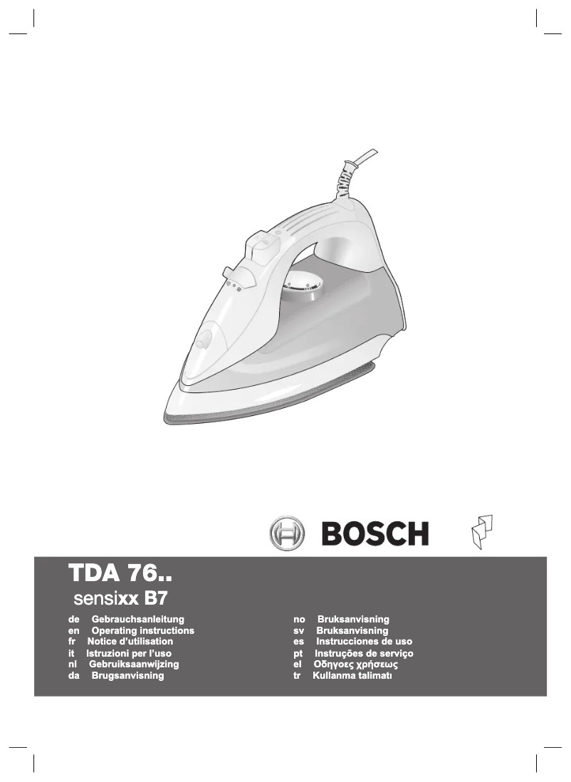 Página 1 del manual Manual de usuario Bosch TDA7630