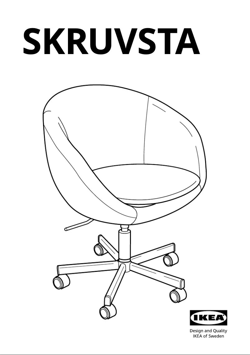 Page 1 de la notice Manuel utilisateur Ikea SKRUVSTA 104.030.01