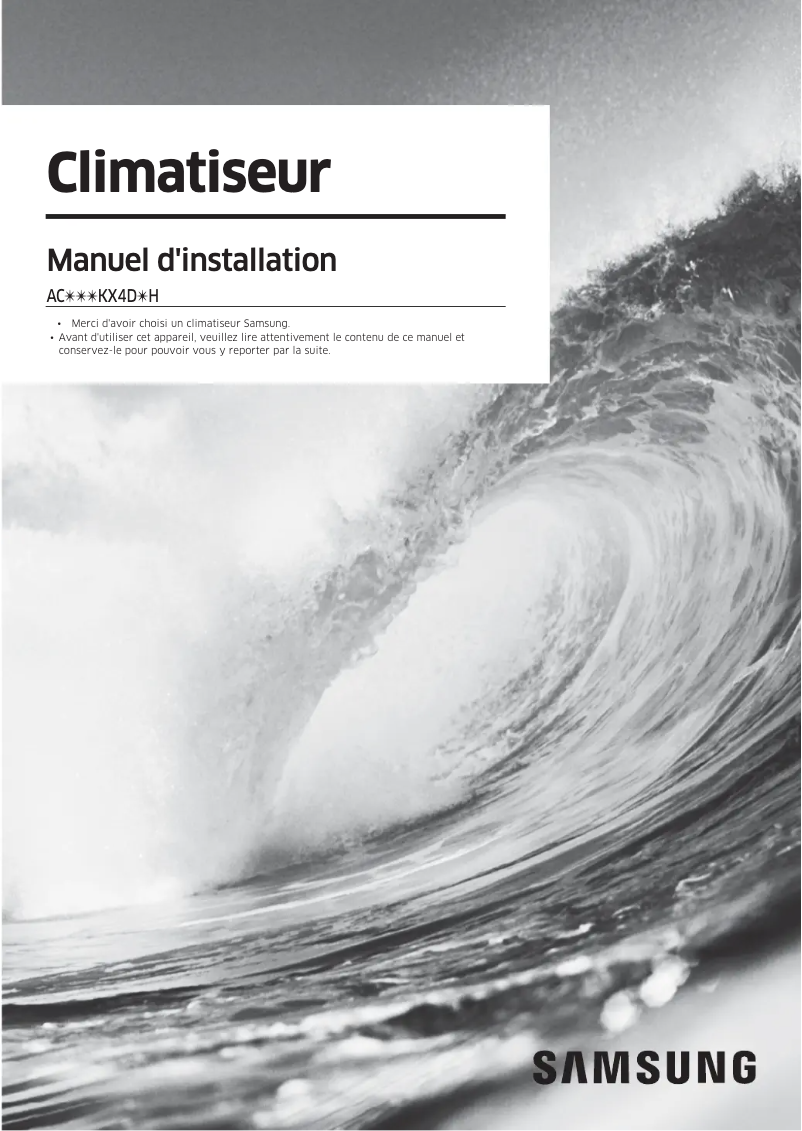 Página 1 del manual Manual de usuario Samsung AC071KX4DKH