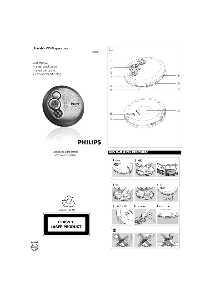 Página 1 del manual Manual de usuario Philips AX2400