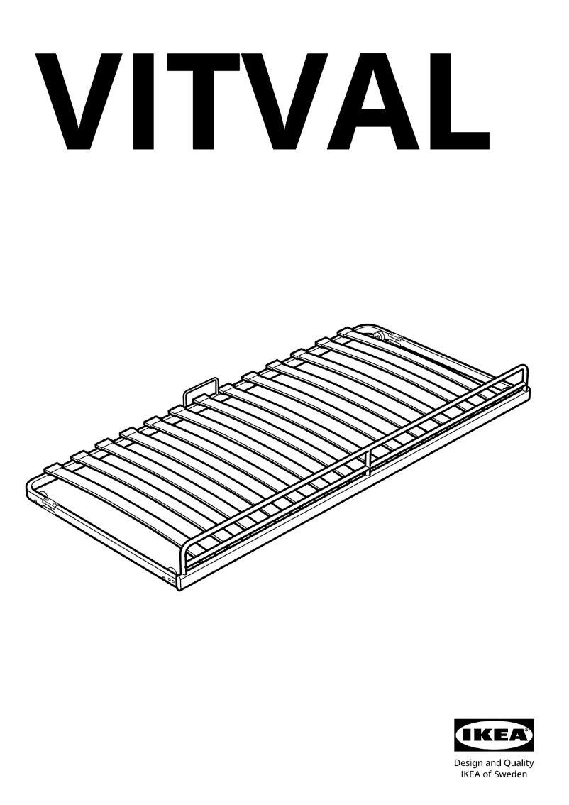 Page 1 de la notice Manuel utilisateur Ikea VITVAL 904.483.26