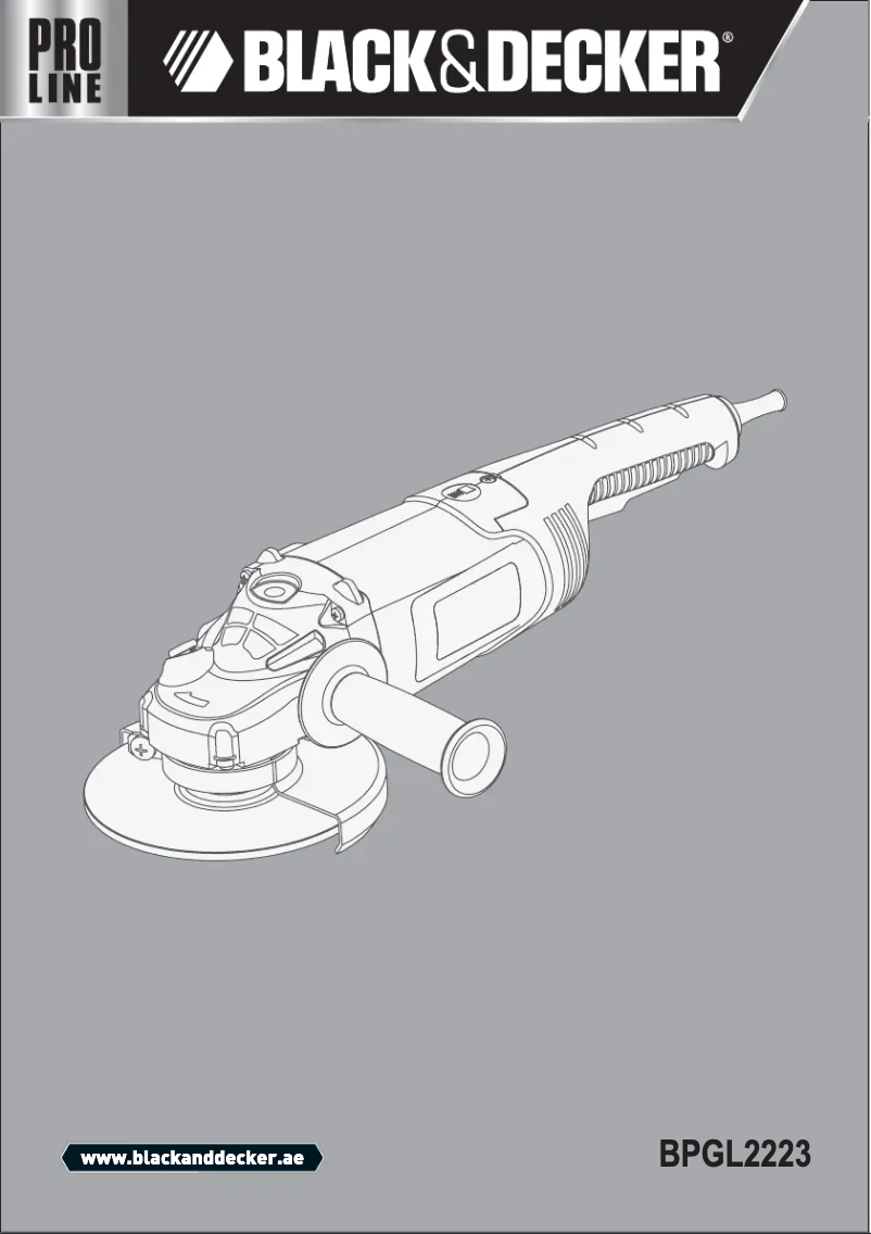 Page 1 de la notice Manuel utilisateur Black & Decker BPGL2223