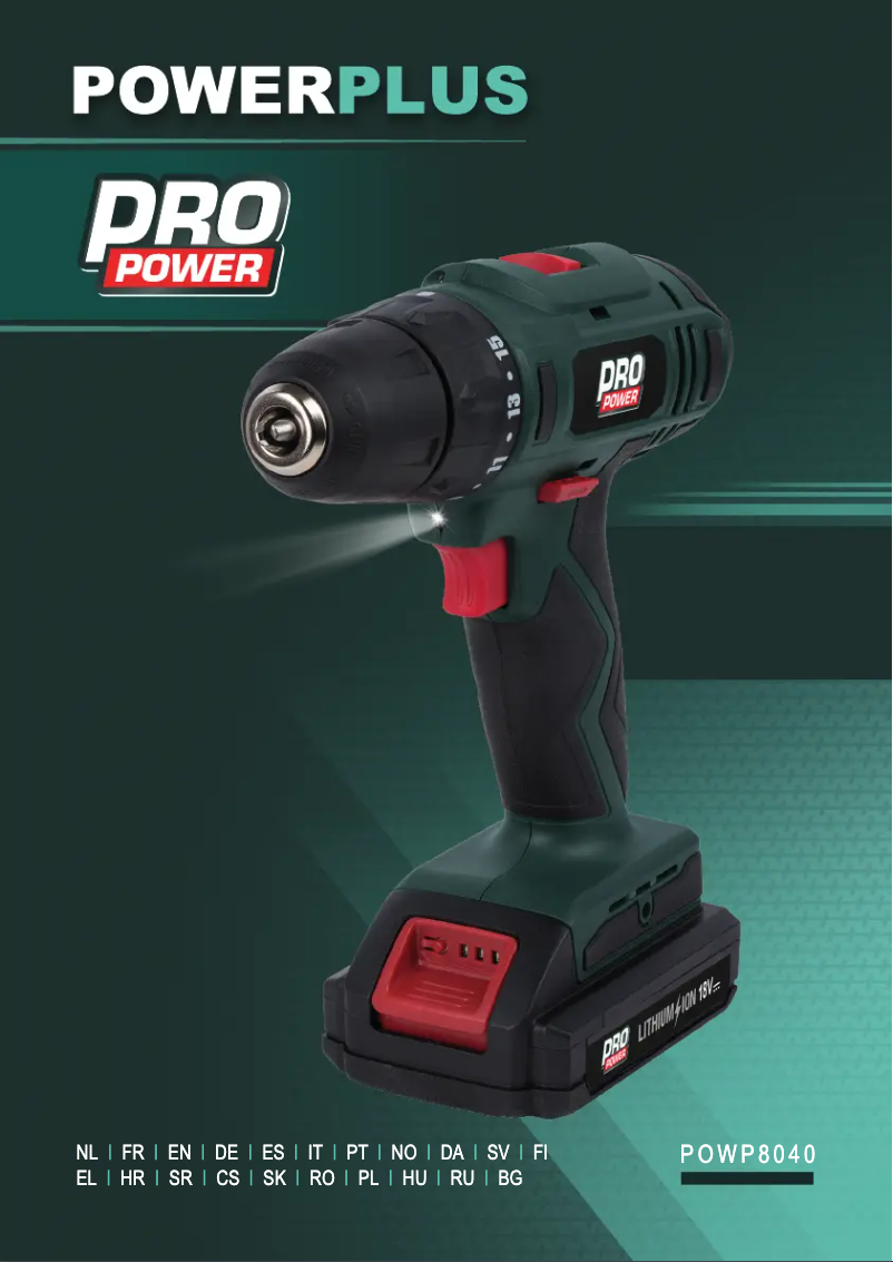 Page 1 of the manual User Manual PowerPlus POWP8040