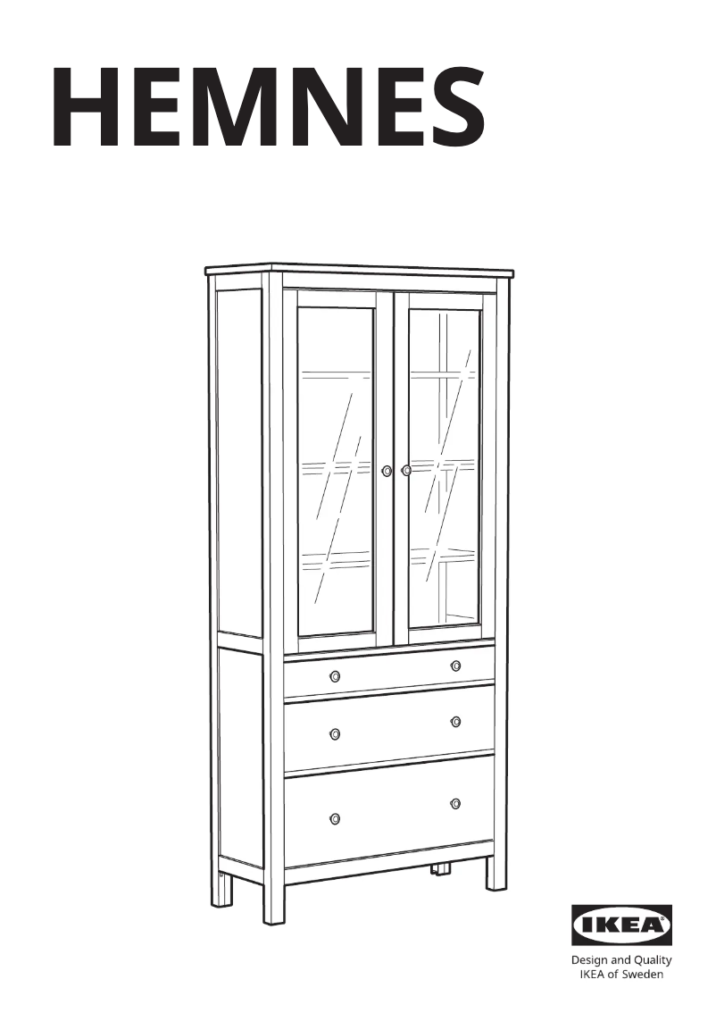 Page 1 de la notice Manuel utilisateur Ikea HEMNES 703.717.71