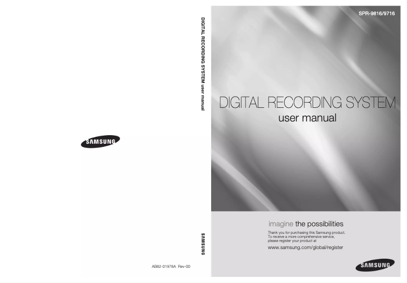 Page 1 de la notice Manuel utilisateur Hanwha SPR-9816