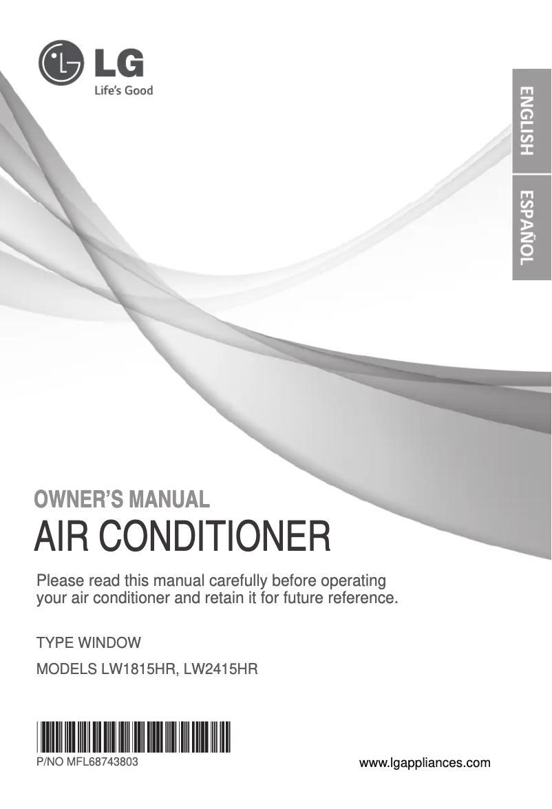 Page 1 de la notice Manuel utilisateur LG LW1815HR