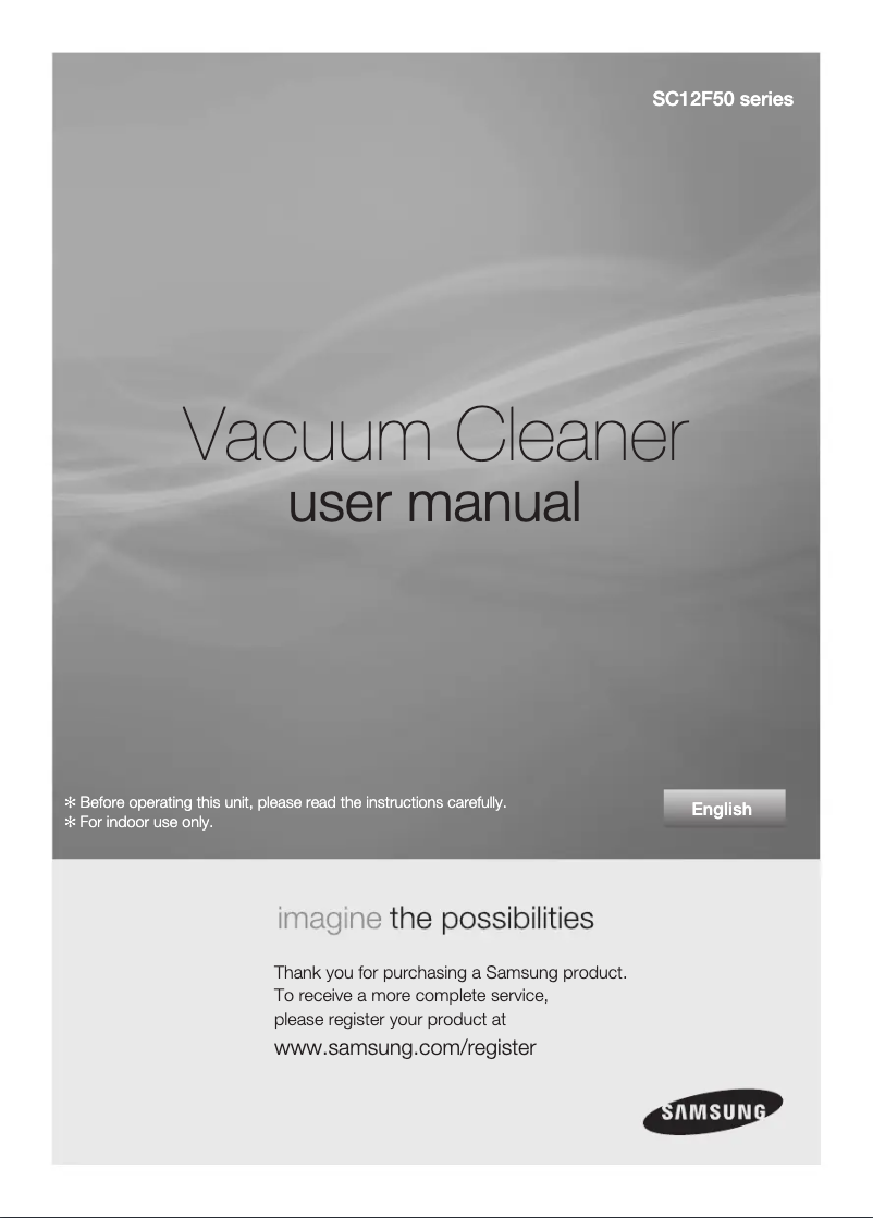 Página 1 del manual Manual de usuario Samsung SC12F50