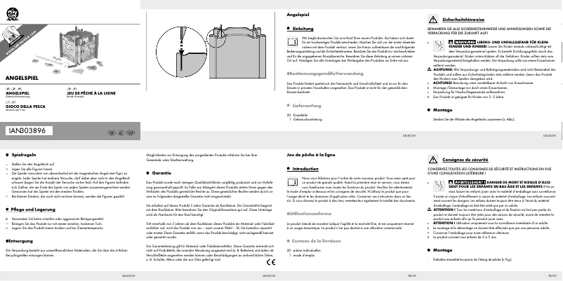Page 1 de la notice Manuel utilisateur Playtive HG04098