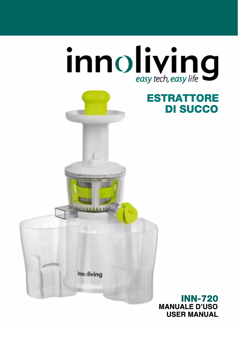 Page 1 de la notice Manuel utilisateur Innoliving INN-720