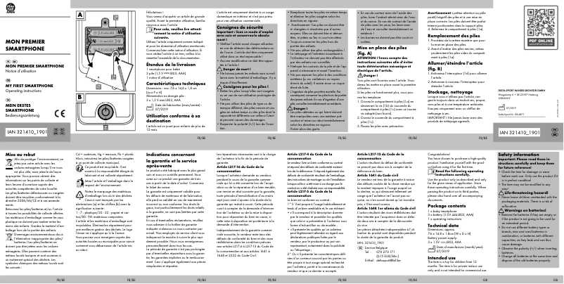 Image de la première page du manuel de l'appareil IAN 321410