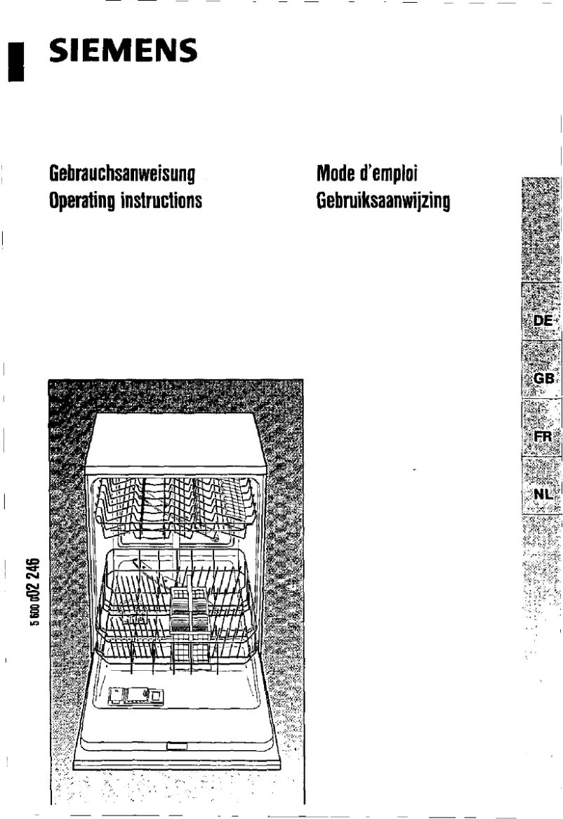 Page 1 de la notice Manuel utilisateur Siemens SE54500