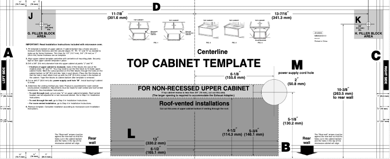 Page n°1 - Instructions / montage GE JVM3150DFWW