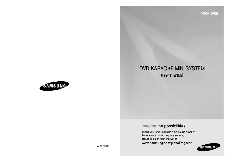 Página 1 del manual Manual de usuario Samsung MAX-KA66