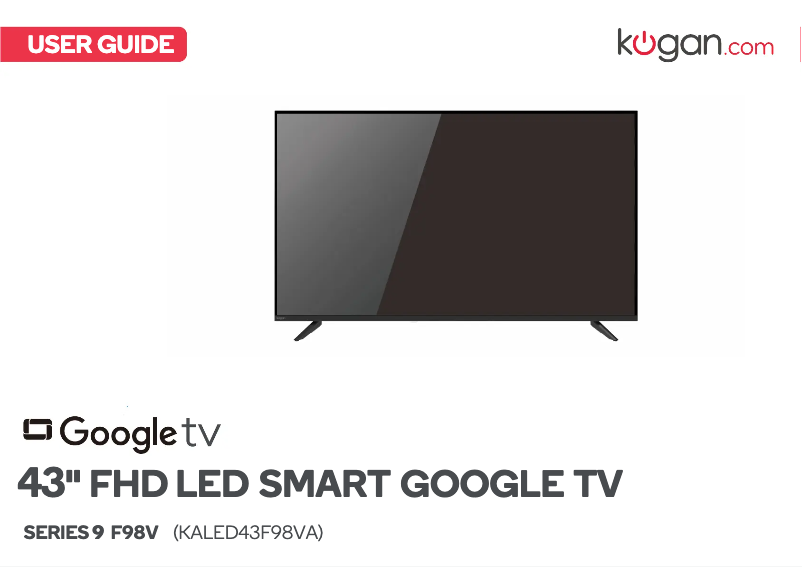 Page 1 de la notice Manuel utilisateur Kogan KALED43F98VA