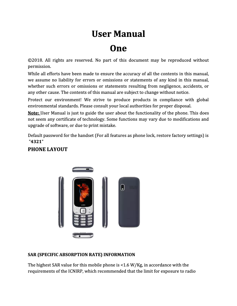 Page 1 de la notice Manuel utilisateur Lava One