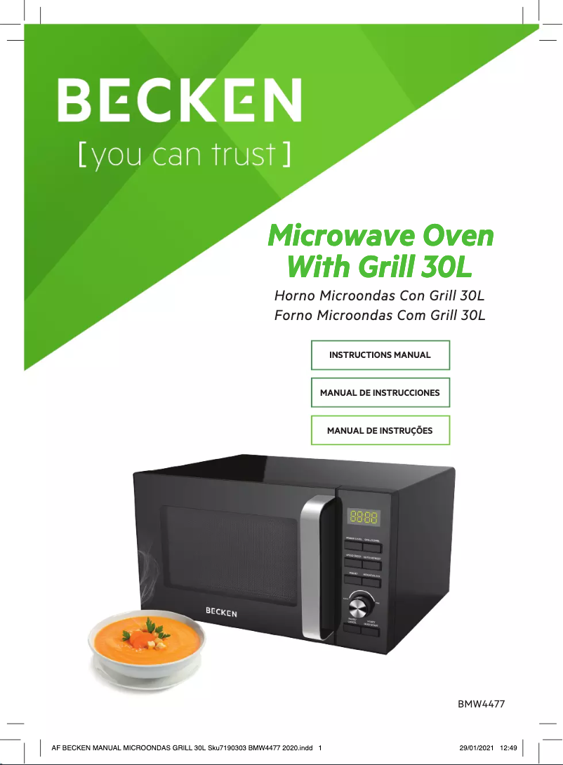 Página 1 del manual Manual de usuario Becken BMW4477