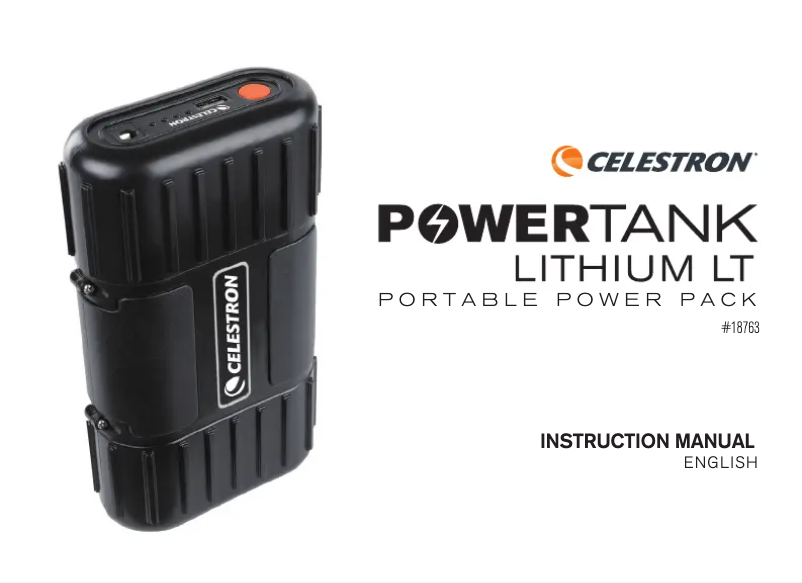 Page 1 de la notice Manuel utilisateur Celestron PowerTank 17