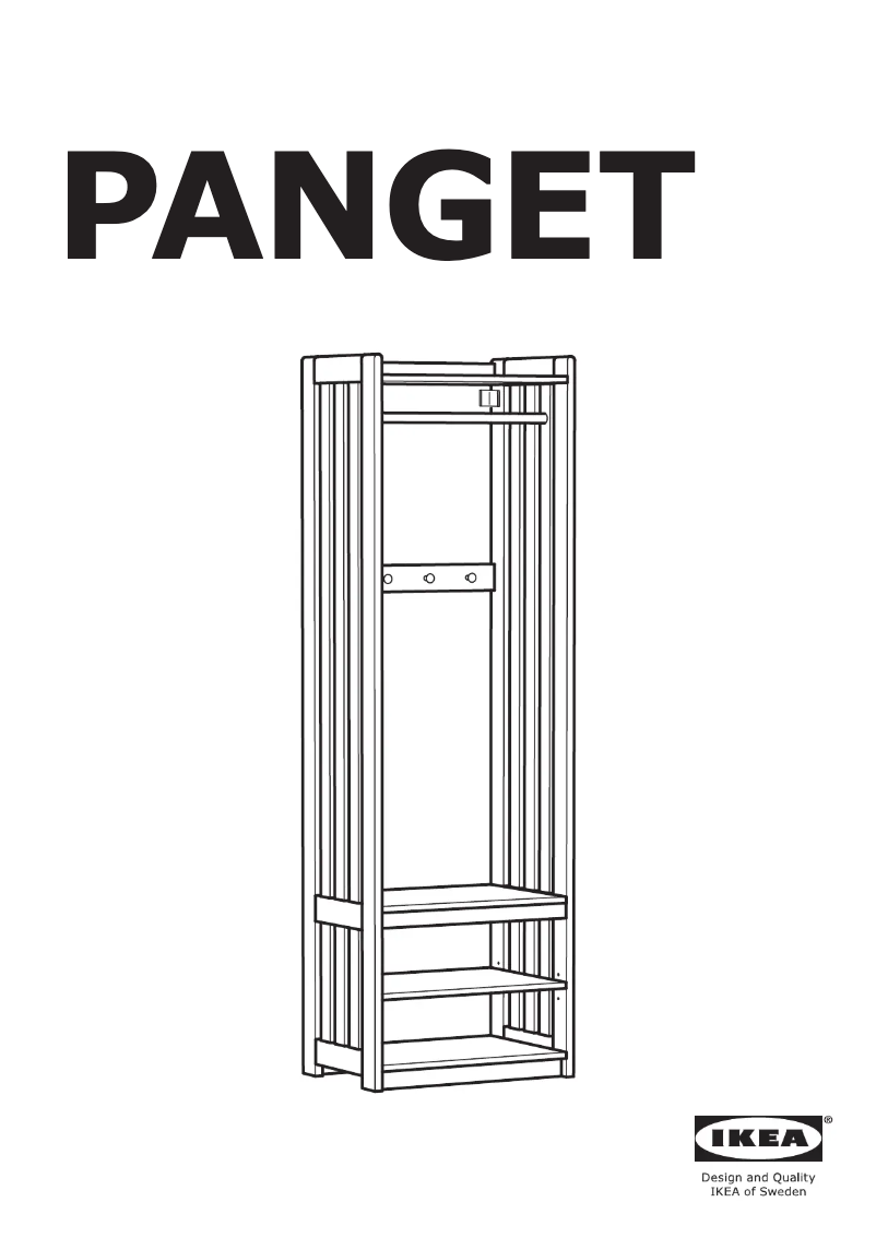 Page 1 de la notice Manuel utilisateur Ikea PANGET 004.741.74