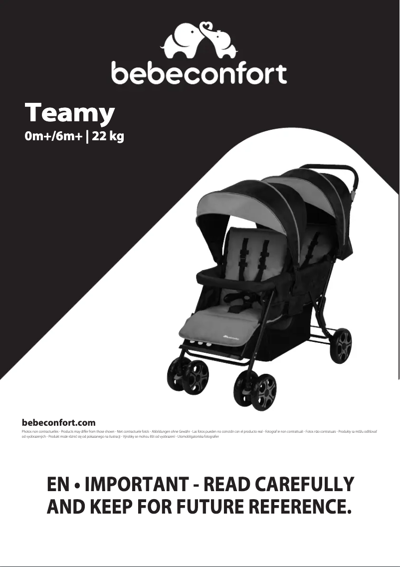 Page 1 de la notice Manuel utilisateur Bebe Confort Teamy