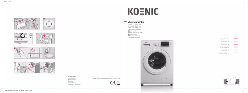 Page 1 de la notice Manuel utilisateur Koenic KWM 71412 A3