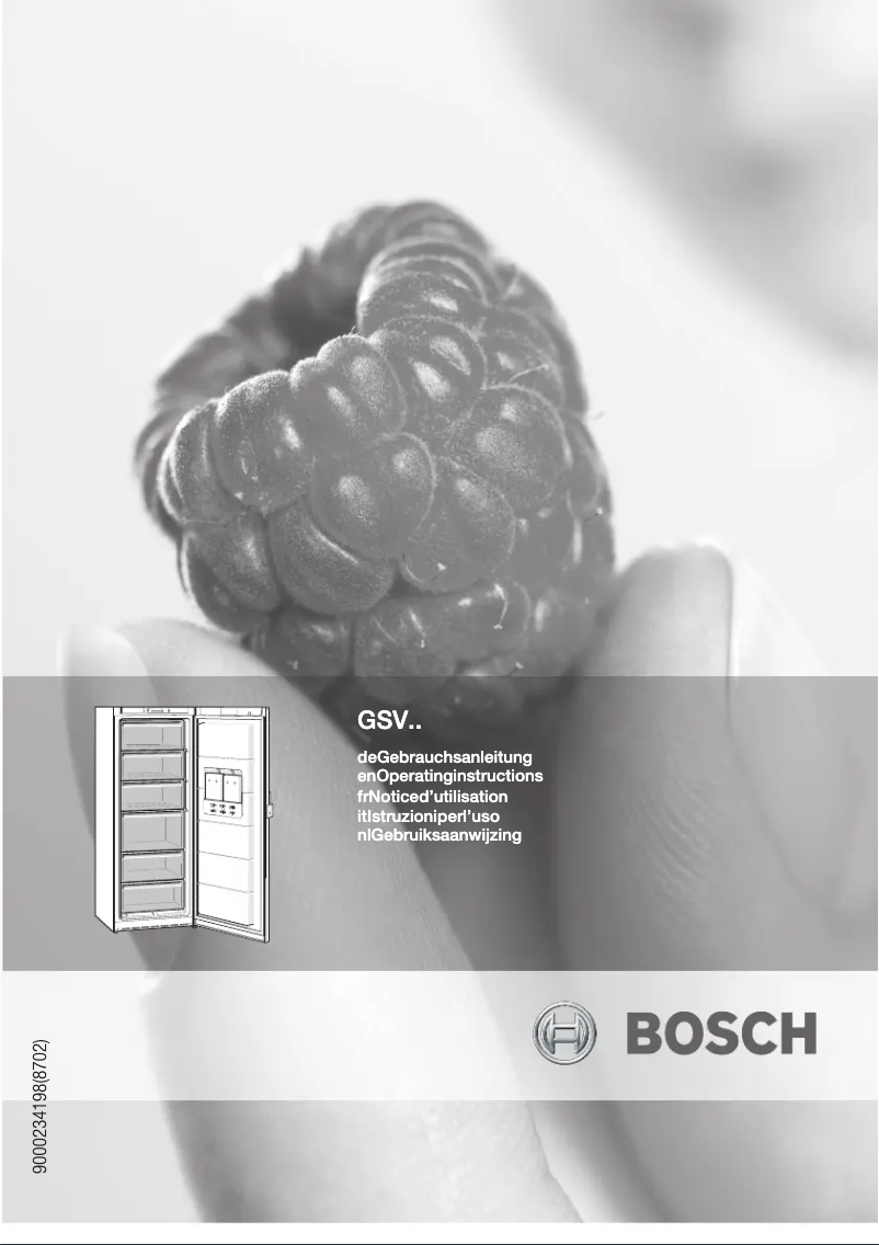 Page 1 de la notice Manuel utilisateur Bosch GSV34V40