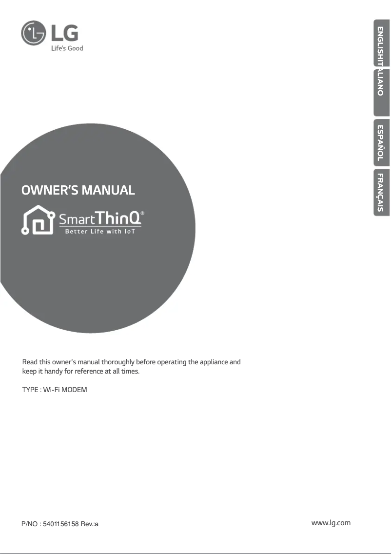 Page 1 of the manual User Manual LG PM24SP